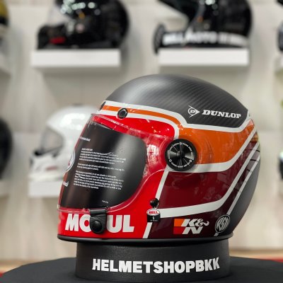 หมวกกันน็อคเต็มใบBELL CARBON RSD MULHOLLAND MATTE/GLOSS BLACK/RED
