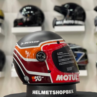 หมวกกันน็อคเต็มใบBELL CARBON RSD MULHOLLAND MATTE/GLOSS BLACK/RED