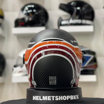 หมวกกันน็อคเต็มใบBELL CARBON RSD MULHOLLAND MATTE/GLOSS BLACK/RED