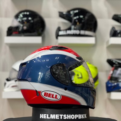 หมวกกันน็อคเต็มใบ BELL QUALIFIER DLX MIPS CLASSIC NAVY/RED
