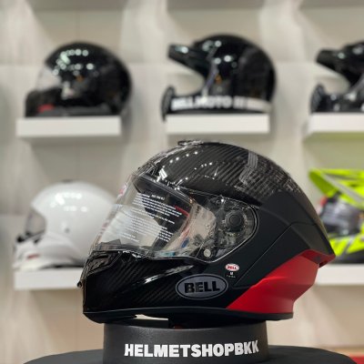 หมวกกันน็อคเต็มใบ BELL RACE STAR FLEX DLX LUX BLACK RED