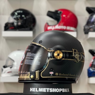 หมวกกันน็อคเต็มใบBELL BULLITT CARBON RSD PLAYER MATTE GLOSS BLACK GOLD