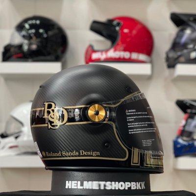 หมวกกันน็อคเต็มใบBELL BULLITT CARBON RSD PLAYER MATTE GLOSS BLACK GOLD