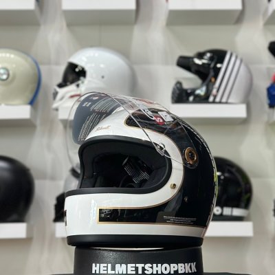 หมวกกันน็อคเต็มใบBILTWELL GRINGO S GLOSS WHITE BLACK TRACKER
