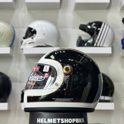 หมวกกันน็อคเต็มใบBILTWELL GRINGO S GLOSS WHITE BLACK TRACKER