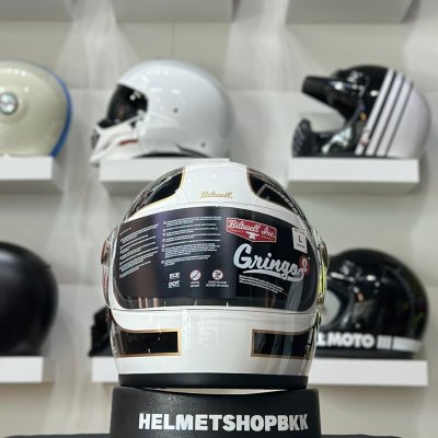 หมวกกันน็อคเต็มใบBILTWELL GRINGO S GLOSS WHITE BLACK TRACKER