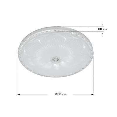 โคมไฟเพดาน รุ่น 04-SL-8530-500 สีขาว
