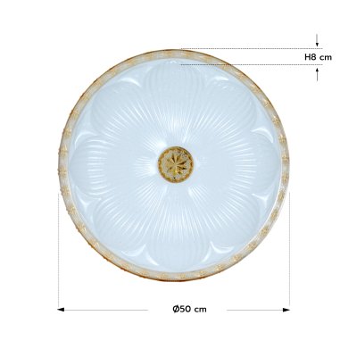โคมไฟเพดาน รุ่น 04-SL-8531-500 (LED 72W) สีทองอำพัน