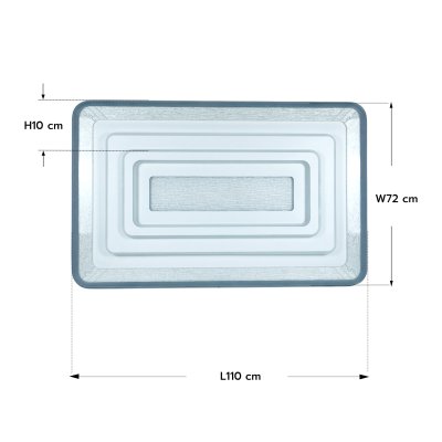 โคมไฟเพดาน รุ่น 04-SL-8536-1100 (LED 240W) สีขาว