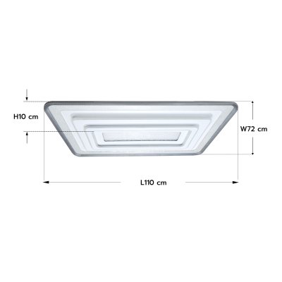 โคมไฟเพดาน รุ่น 04-SL-8536-1100 สีขาว