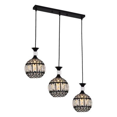 Hanging Lamp MODEL 05-SLC-3018-3L-BK (E27x3) Black