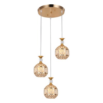 Hanging Lamp MODEL 05-SLC-3018-3R-GD (E27x3) Golden