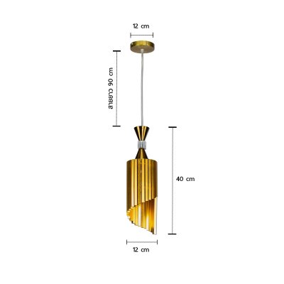 โคมไฟห้อย รุ่น 05-SL-2026-1 (E27x1) สีทอง