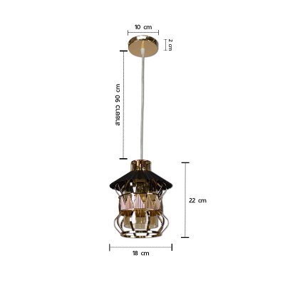 Hanging Lamp MODEL 05-SL-2028-1 (E27x1) Black