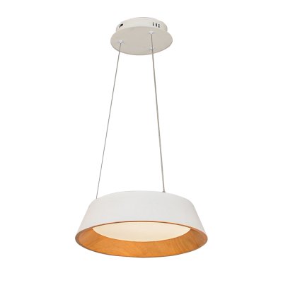 Pendant Lamp MODEL 05-SL-23900-350-WH+WD (LED 54W) White/ Wood