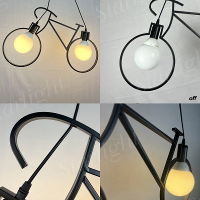 Hanging Lamp MODEL 05-SL-3021-2L-BK Color Matte black