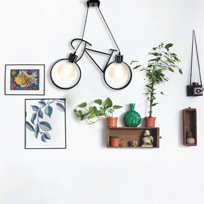 Hanging Lamp MODEL 05-SL-3021-2L-BK Color Matte black