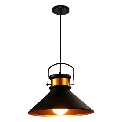 Hanging Lamp MODEL  06-ML-17061-BK+GD (E27x1)  Matte Black/ Gold