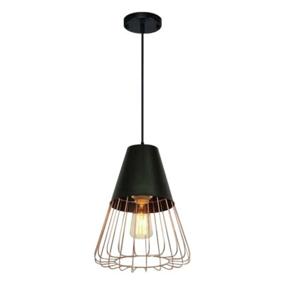 Hanging Lamp MODEL  06-ML-17081-BK+GD (E27x1)  Matte Black/ Gold