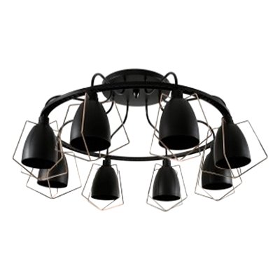 Hanging Lamp MODEL 06-ML-18121/8C (E27x8)  Matte Black