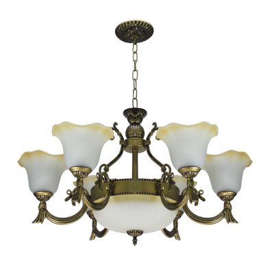 Pendant Lamp MODEL 06-ML-2083-6+3 (E27x9) Antique brass