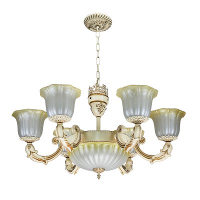 Pendant Lamp MODEL 06-ML-5006-6+3 (E27x9) Cream