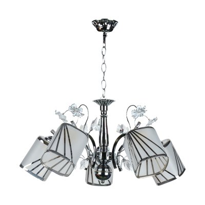 Pendant Lamp MODEL 06-ML-71450/5-CH (E27x5) Chrome/ White