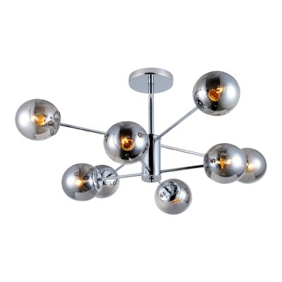 Hanging Lamp MODEL 06-PL-74363-8B (E27x8) Silver