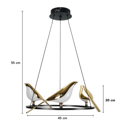 Pendant Lamp MODEL 06-SL-12511  Color  French Gold