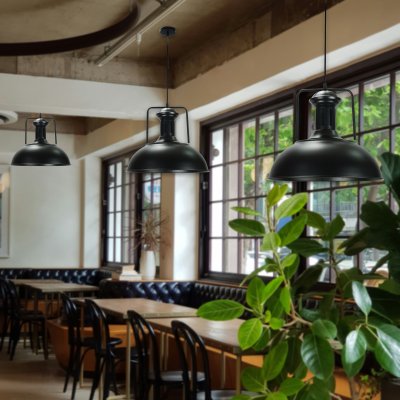 โคมไฟห้อย รุ่น 06-SL-12513 สีดำด้าน