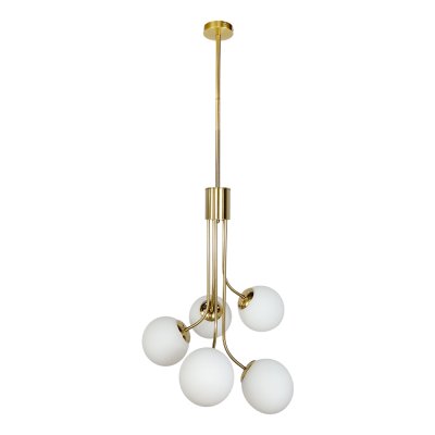 Hanging Lamp MODEL 06-SL-2020-5-GD (E27x5) Gold /White