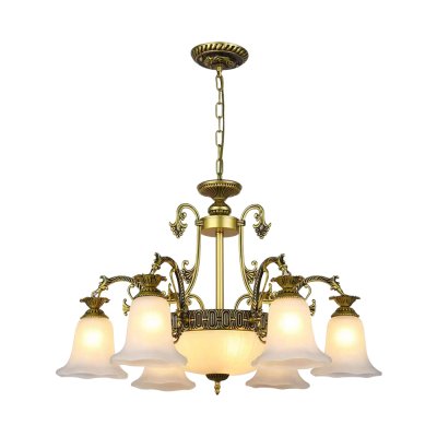 Pendant Lamp MODEL 06-SL-3010-6+3 (E27x9) Antique brass