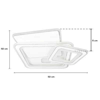 Ceiling Lamp Model 04-SL-8541-500 (LED 120W) White