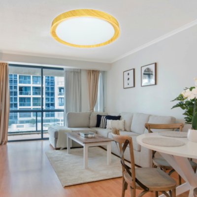 Ceiling Lamp Model 04-SL-8542-500 (LED 72W) Raw Wood