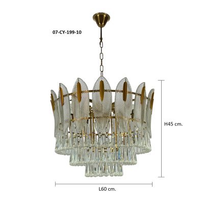 Crystal  Lamp MODEL 07-CY-199-10 (E14x10) Gold