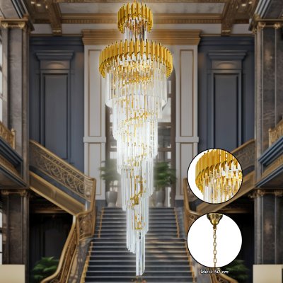 Chandelier Lamp MODEL 07-ML-86101/600 (E27x20) Gold