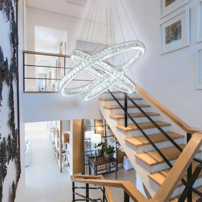 Chandelier Lamp MODEL 07-SL-1702-CH-8+6+4 (LED 226W) Chrome