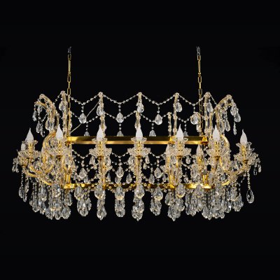 โคมไฟคริสตัล รุ่น 07-SL-8105/16+5 (E14x21) สีทอง