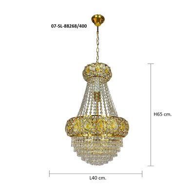 Chandelier Crystal MODEL 07-SL-88268/400 (E27x8) Gold