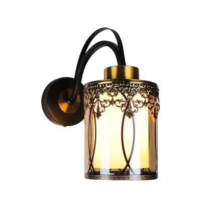 Wall Lamp MODEL 09-SL-6112-1 (E27x1) Black/ Gold
