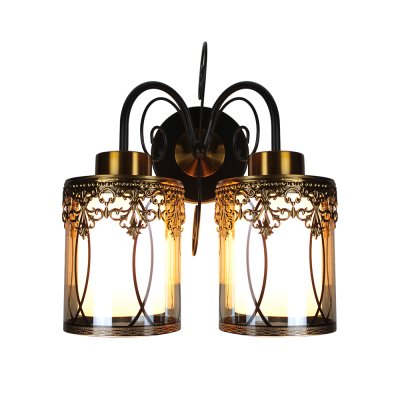 Wall Lamp MODEL 09-SL-6112-2 (E27x2) Black/ Gold