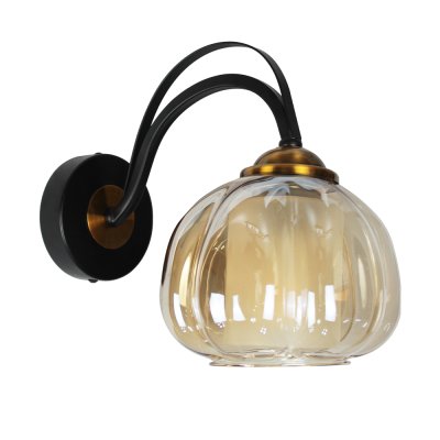 Wall Lamp MODEL 09-SL-6113 (E27x1) Black/ Gold