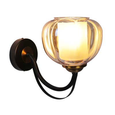 Wall Lamp MODEL 09-SL-6113 (E27x1) Black/ Gold