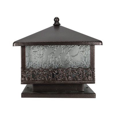 Outdoor gate lamp MODEL 12-O-3042/S/A300 (E27x1) Flash Brown