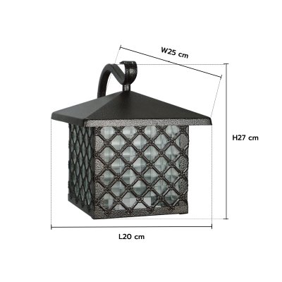 Outdoor Wall Lamp MODEL 12-O-3044/W (E27x1) Flash Brown