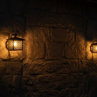 Outdoor Wall Lamp MODEL 12-O-3044/W (E27x1) Flash Brown