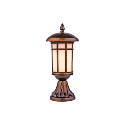 Outdoor gate lamp Model 12-O-8517F (E27x1)  Flash Brown