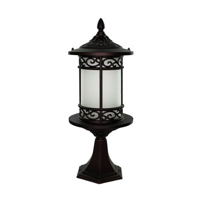 Outdoor gate lamp Model 12-O-8520FL (E27x1)  Flash Brown