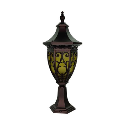 Outdoor gate lamp Model 12-O-8526F (E27x1)  Flash Brown