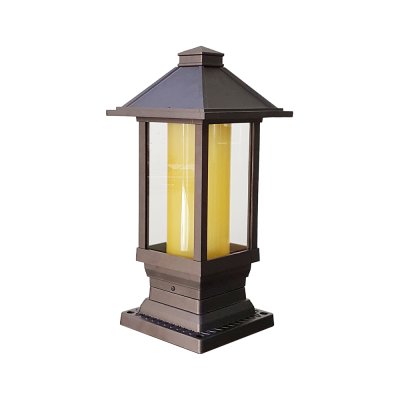 Outdoor gate lamp Model 12-O-926/S/CF (E27x1)  Flash Brown